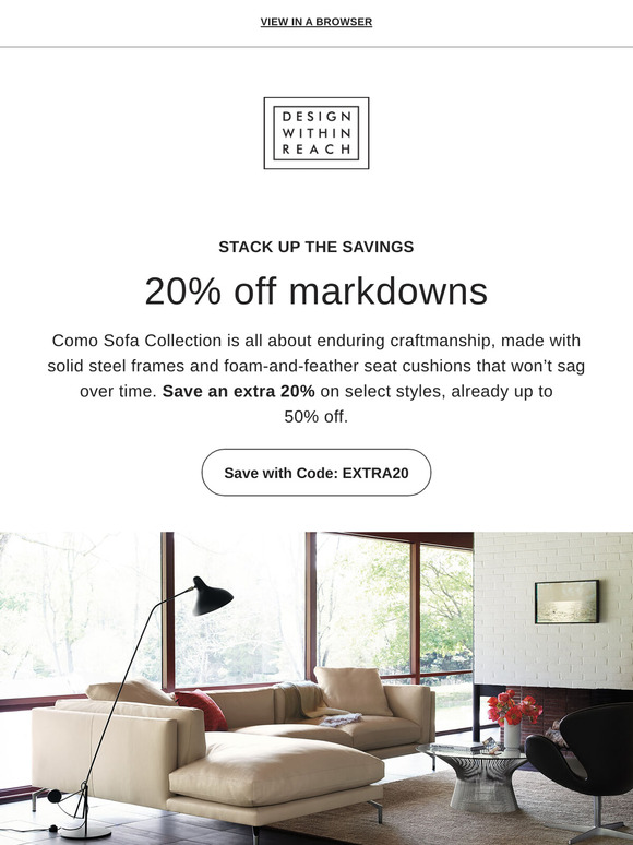 20% off markdowns, already up to 50% off