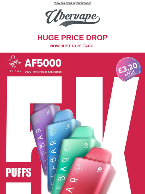 £3.20 Each - Elf Bar 5000 Puff Disposable