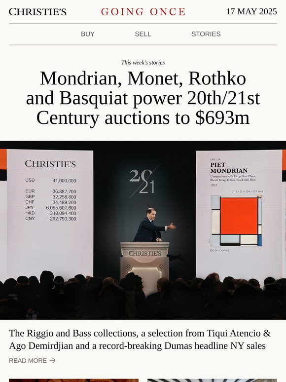 Going Once No. 435 | New York 20th/21st Century sales achieve $693m