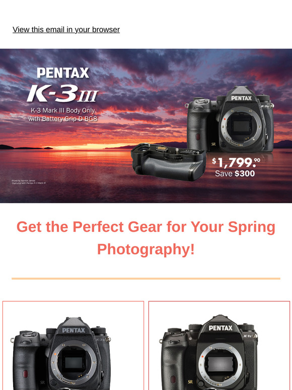 Spring Into May Savings on Pentax Cameras 🌸
