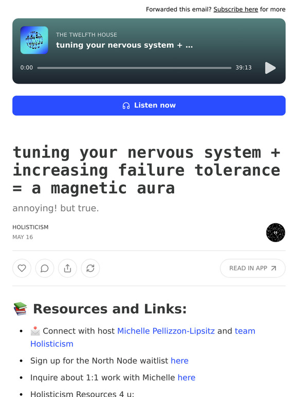 tuning your nervous system + increasing failure tolerance = a magnetic aura
