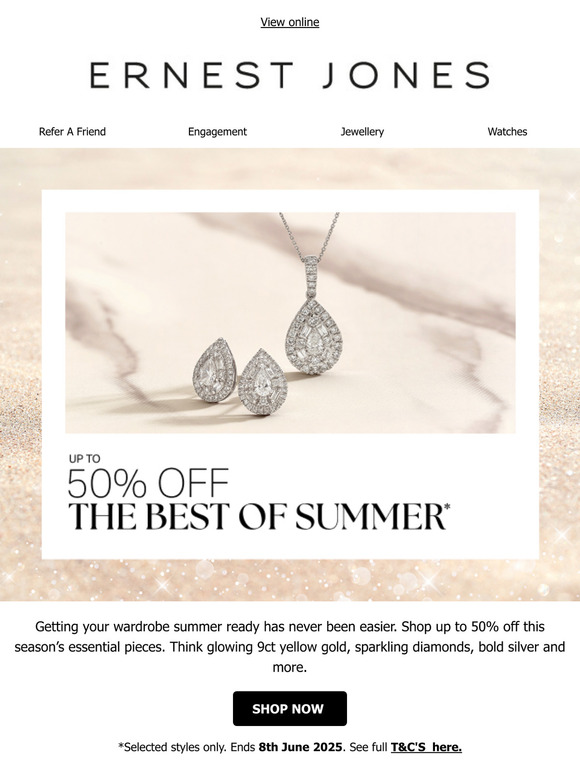 Up to 50% off best of summer