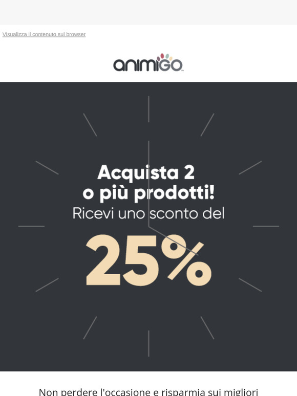 Sconto 25% su TUTTO!