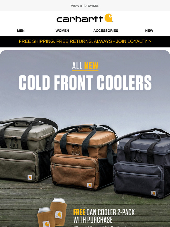 Free Can Coolers with All-New Cold Front Cooler