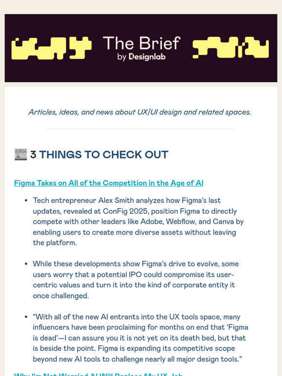 📰 The future of Figma, why AI won't replace designers, and more.