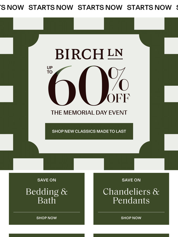 Classic bedding & bath deals → Up to 60% OFF starts 𝐍𝐎𝐖