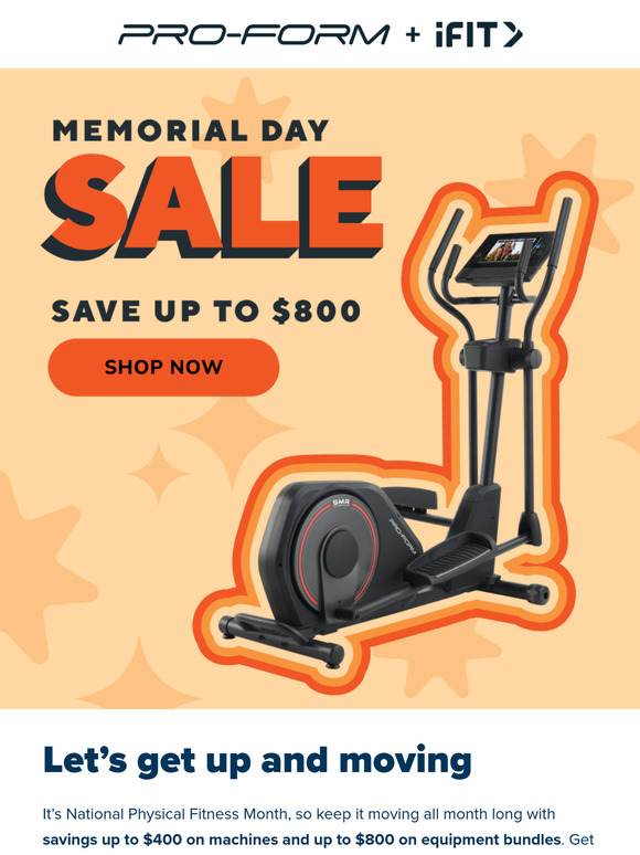 Memorial Day Sale: Big savings for big goals.