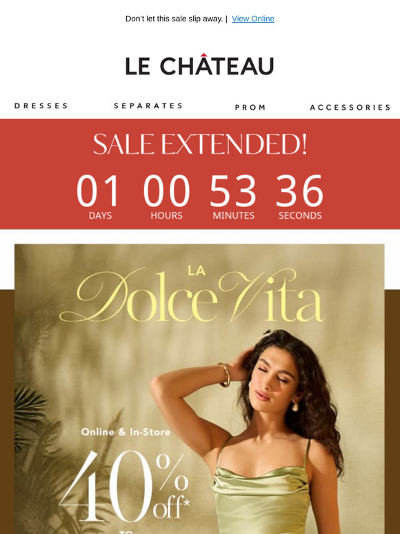 SALE EXTENDED: 40-50% OFF