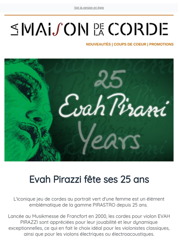 -15% sur Evah Pirazzi pour ses 25 ans