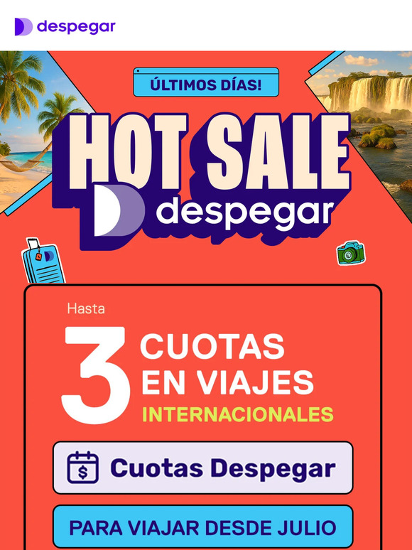 ÚLTIMOS DÍAS DE HOT SALE 🔥Hasta $500.000 de dcto en paquetes internacionales!