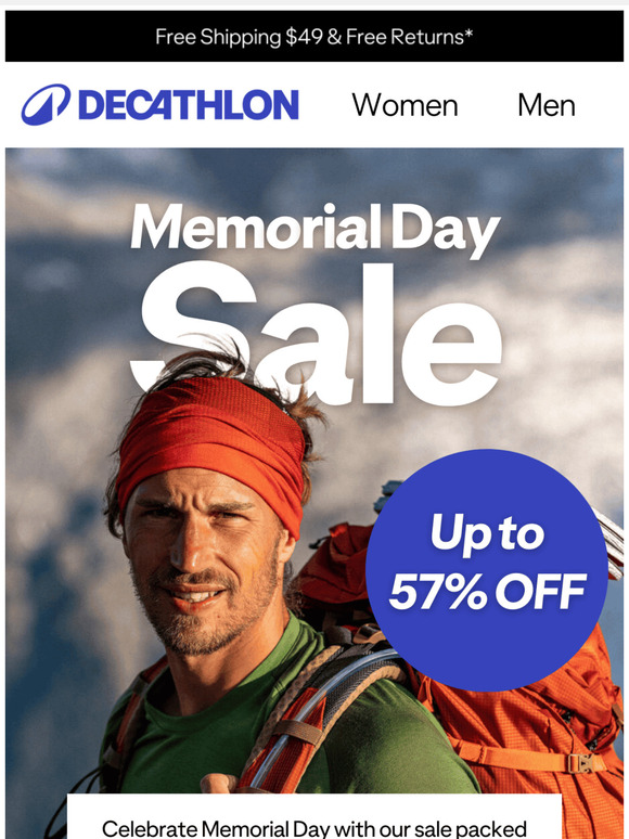 Memorial Day Sale: Up to 57% Off! 🎉