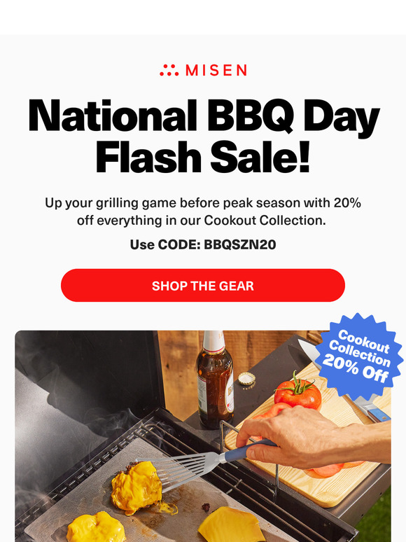 National BBQ Day! 20% Off Grill Gear