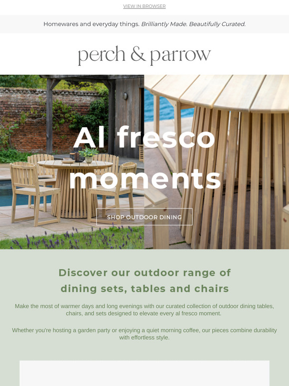 Al fresco moments