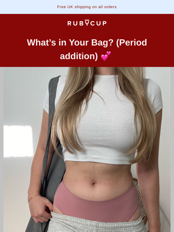 Your period bag checklist = unlocked 🔓👜