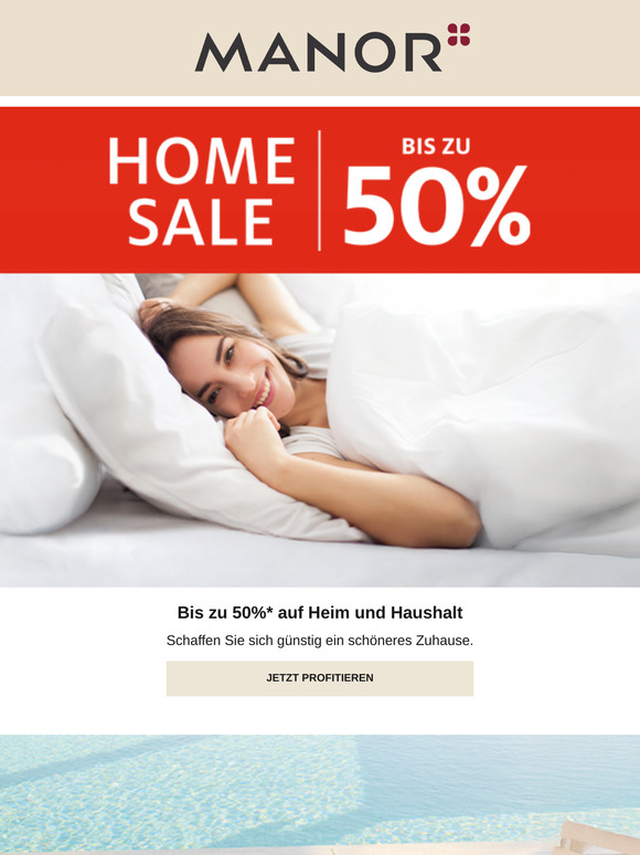 —, bis zu 50% auf Heim und Haushalt