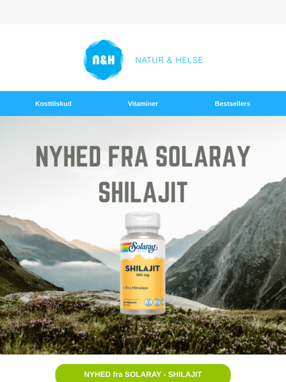🔥 NYHED: Oplev kraften fra Himalaya – Shilajit fra Solaray!
