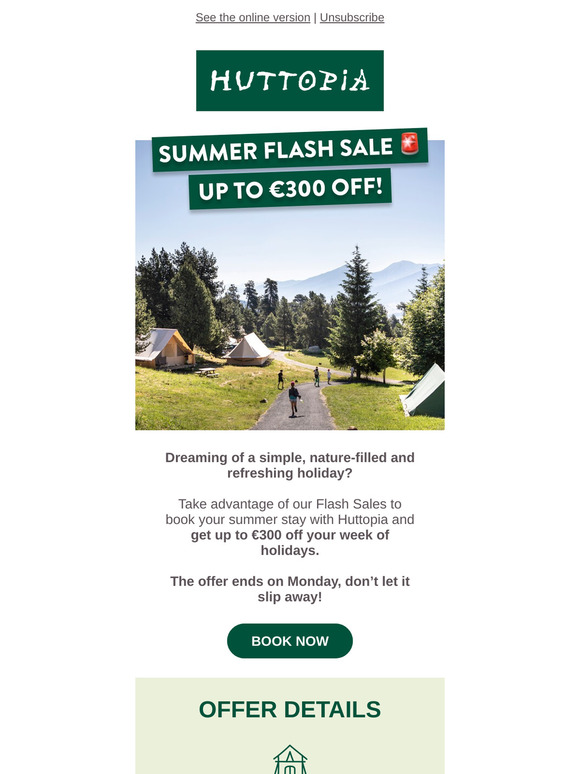 [Summer Flash Sale] Up to €300 off your first nature holiday 🌞
