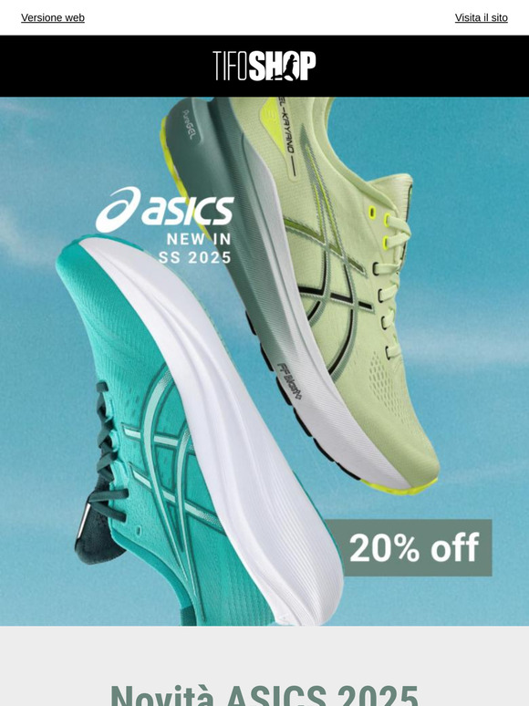 Novità ASICS 2025: fino al 30% di sconto