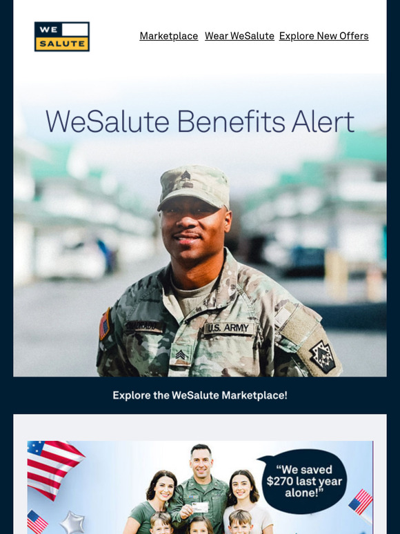 Your WeSalute Benefits: May 16, 2025