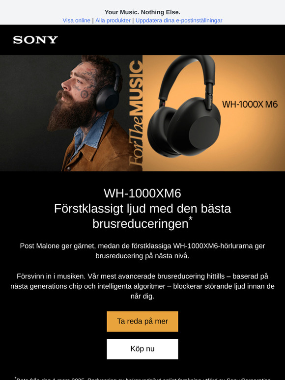 Nya WH-1000XM6 x Post Malone