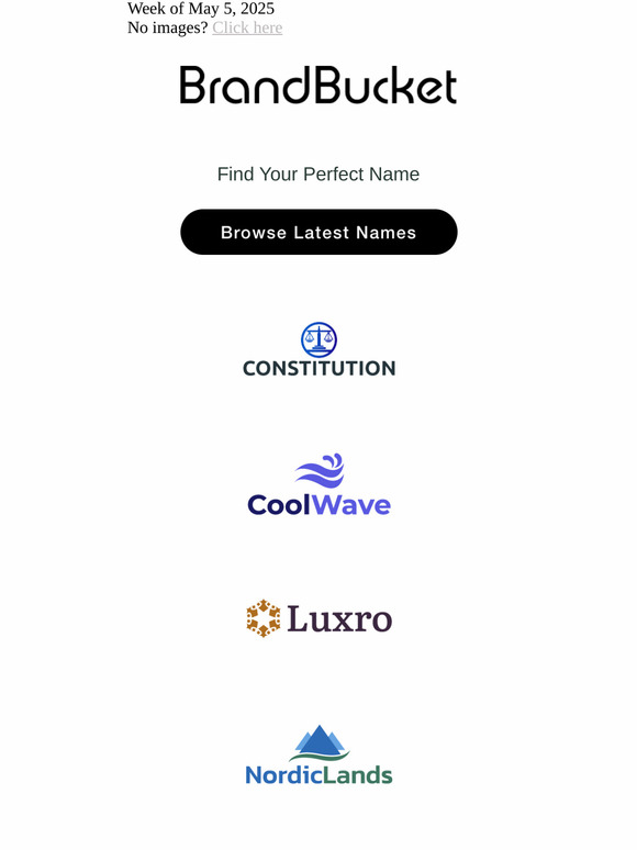 Your Weekly Digest of New Names