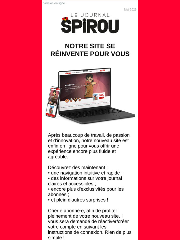 Notre site se réinvente pour vous