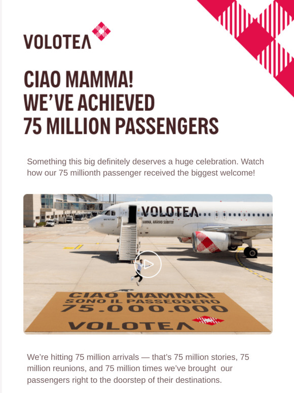 75 million passengers: We’ve prepared something big ✈️