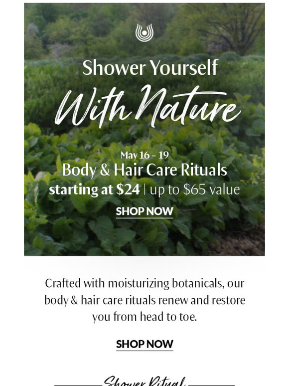 It’s time! Upgrade your Shower Ritual