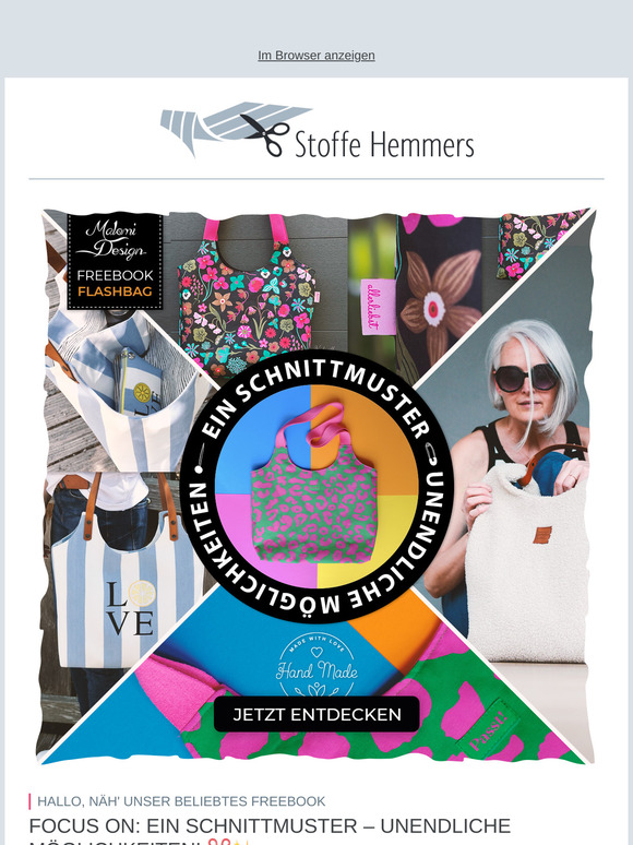 Focus on: Ein gratis Taschen-Schnittmuster – Unendliche Möglichkeiten! ✂️✨