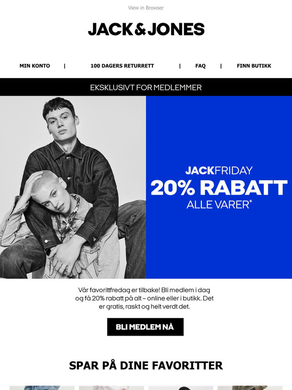 Medlemmer får 20 % på alt!