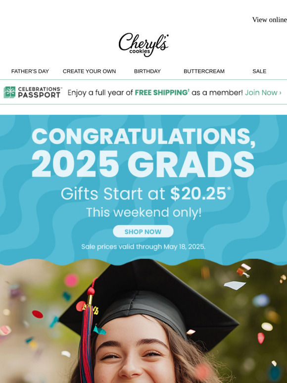 Celebrate grads with $20.25 gifts - this weekend only.