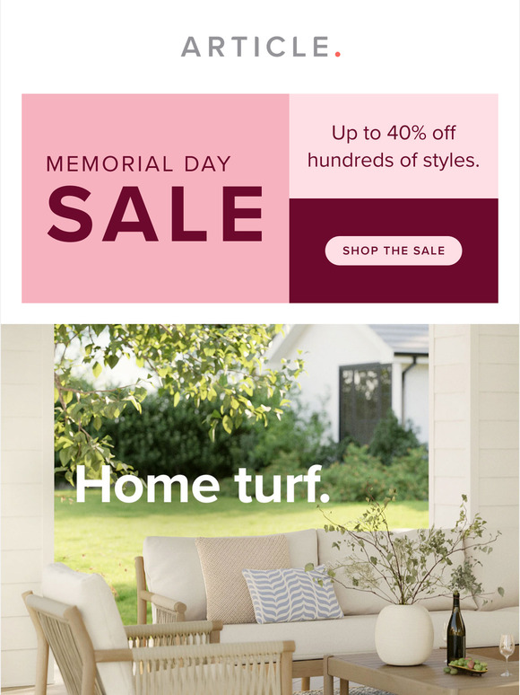 Outdoor furniture for the fam