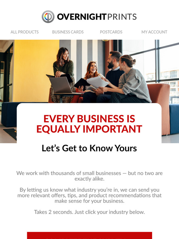 We want to know you better