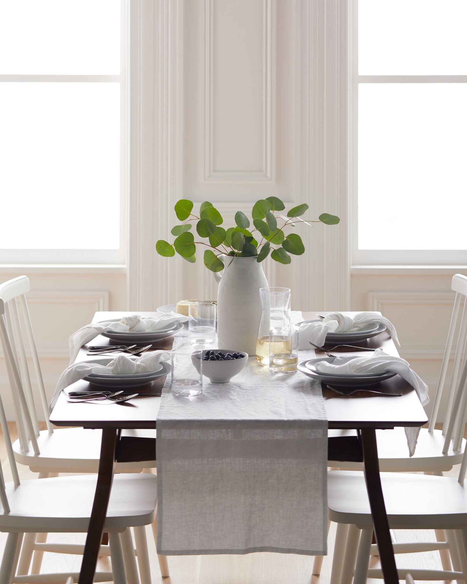 European Linen Table Runner