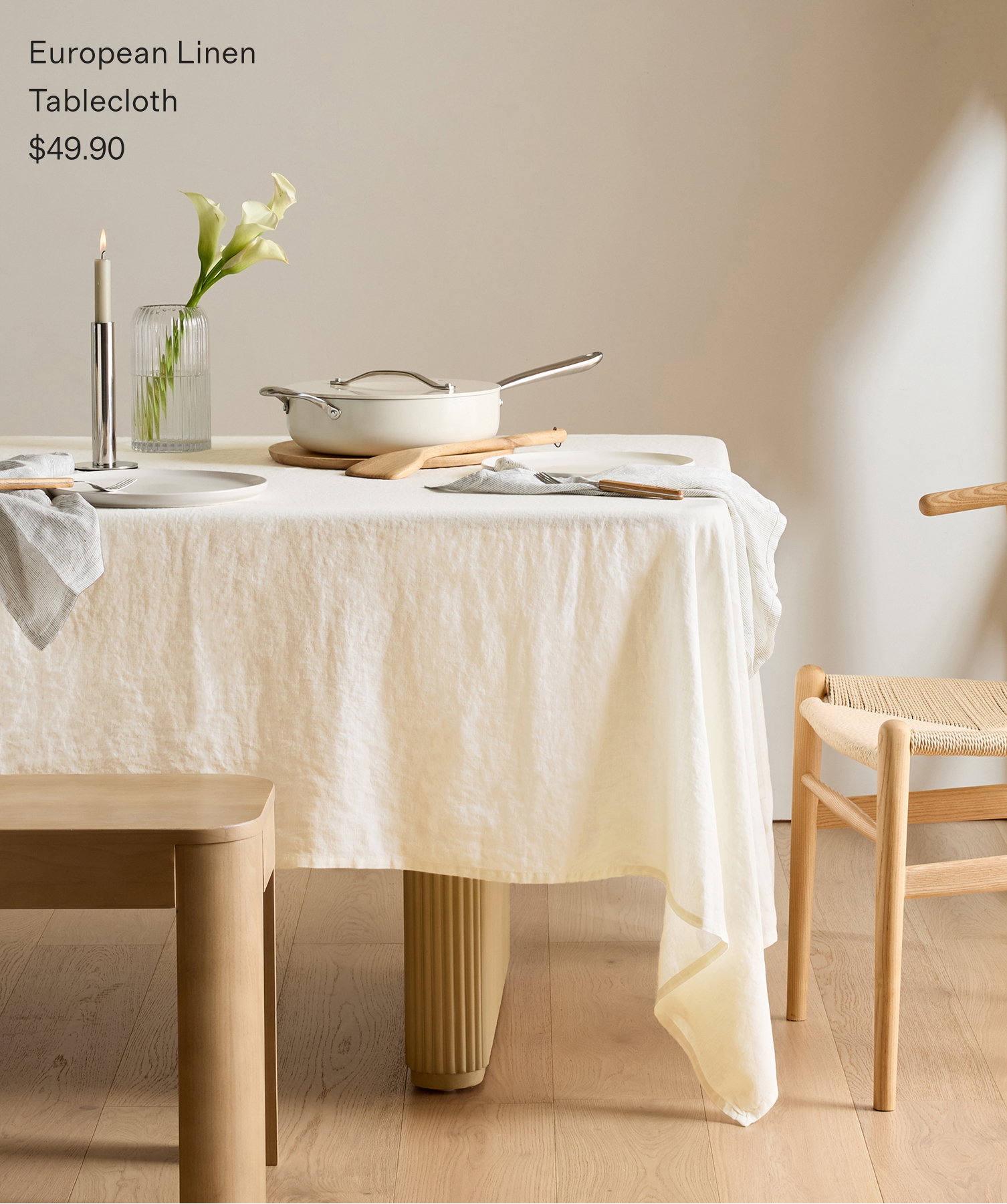 European Linen Tablecloth $49.90