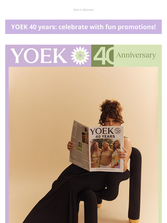 🥂 40 Years of YOEK = 6 weeks of presents for you!
