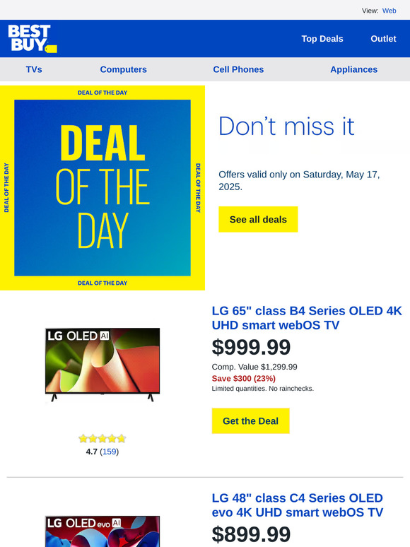 Refresh your home theater with deals on select LG products, today only