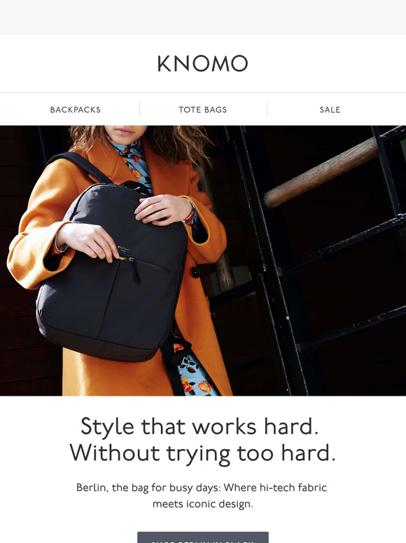 Berlin: The backpack that says ‘I’ve got this’.