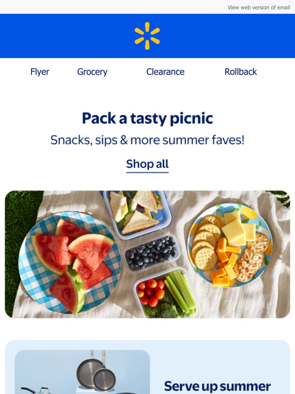 Fill your picnic basket with low prices 🧺🥪
