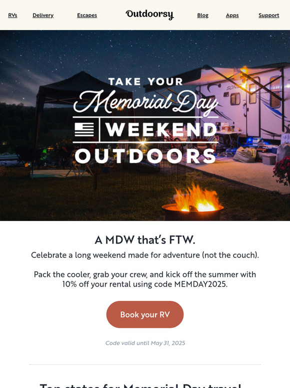 🇺🇸 A long Memorial Day getaway at a low price.