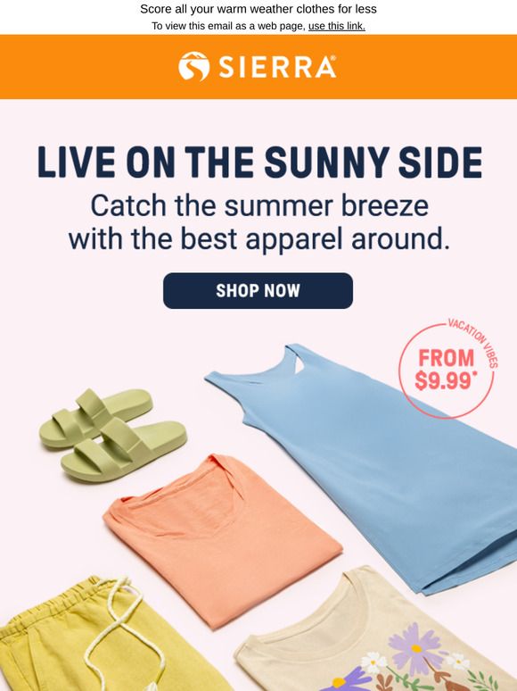 From $9.99*: Summer apparel ☀️