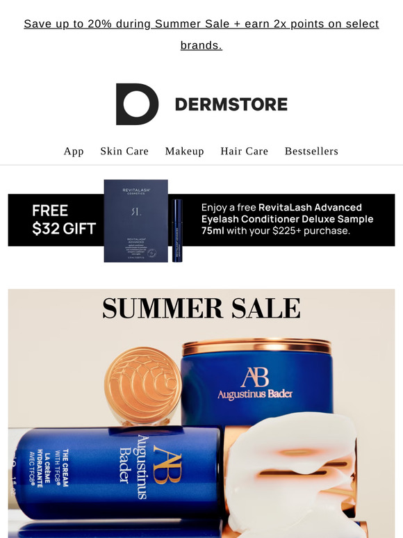 20% off Augustinus Bader — Summer Sale is HERE