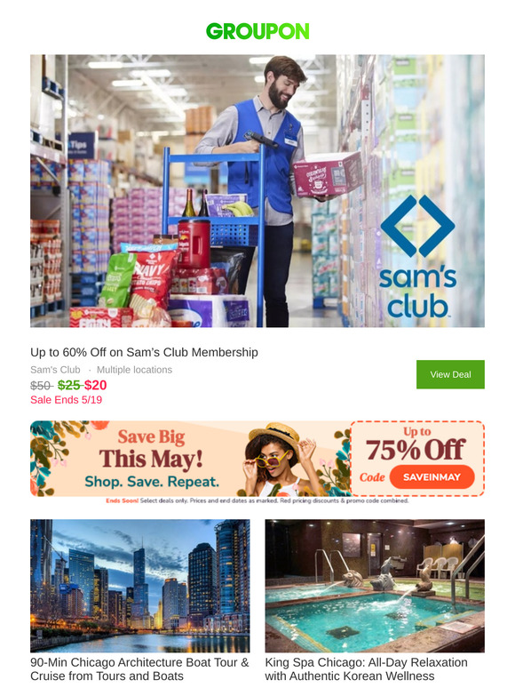 Unlock $5 More Off Sam’s Club!
