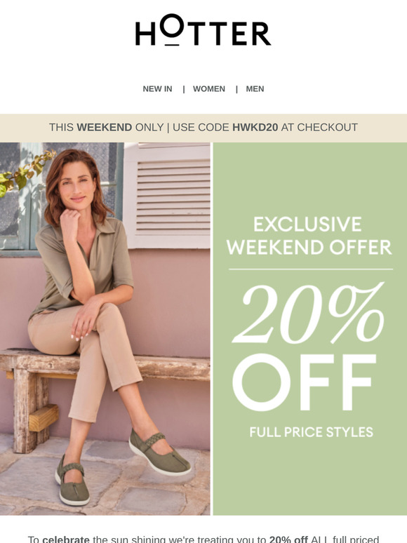Exclusive offer | 20% off this weekend only