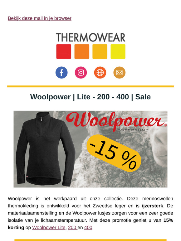 Thermowear ruimt op!