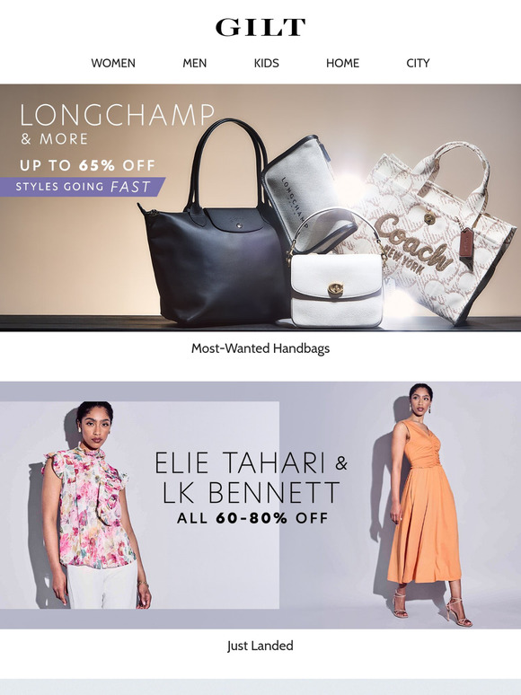 Longchamp [& More] Up to 65% Off [👜]