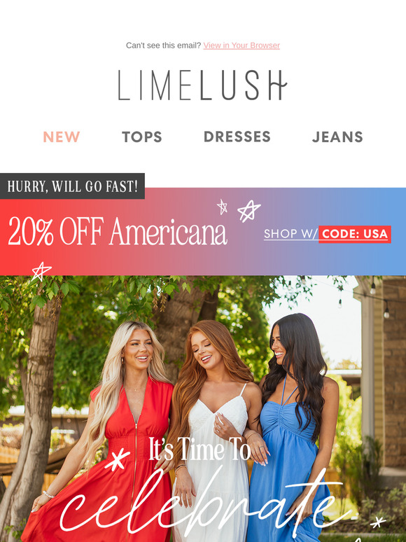 Red, White & CUTE 🇺🇸🌟 20% OFF All Americana