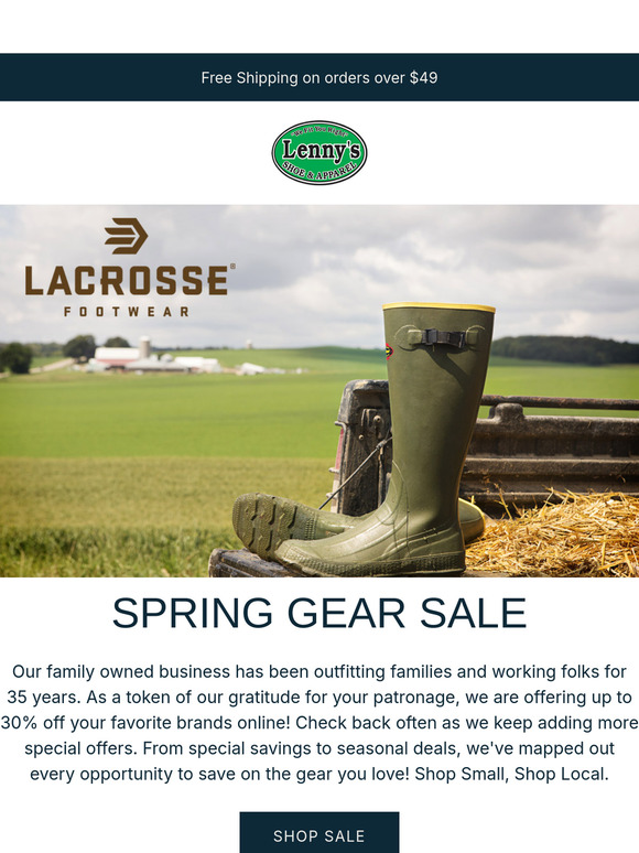 Don't Miss Out on Spring Gear Deals!