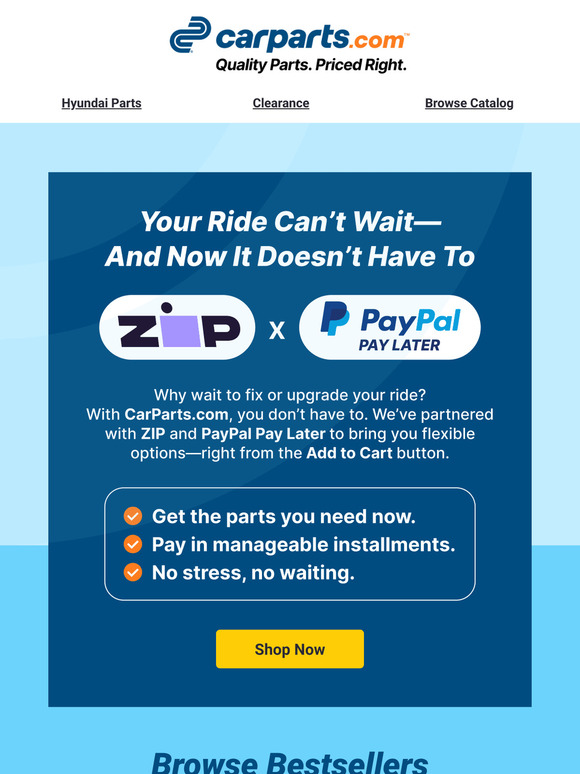 Buy Now, Pay Later 🚘 Fix Your Ride Today