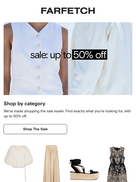 Sale dresses, sandals and more